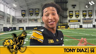 Tony Diaz Iowa Football Aug 14