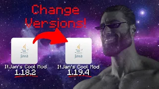 How to change the version of a mod minecraft fabric mods