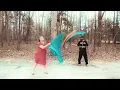Couple Worship Dance / LORD OF ALL / Worship with flags / Crowder
