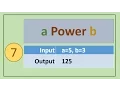 7 C Programs Print POWER of Given numbers a power b