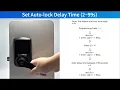 How to set HL669 auto-lock delay time