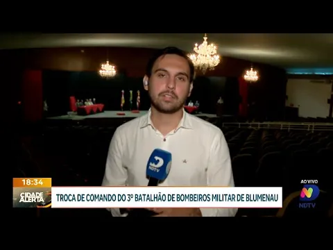 Momento histórico: transmissão de comando no 3º Batalhão de Bombeiros de Blumenau
