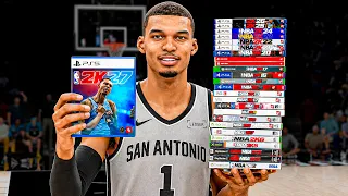 Dunking With The Cover Athlete In Every NBA 2K