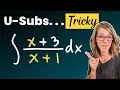 Tricky U-Substitution Method Examples for Integrals