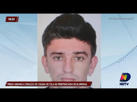 Preso arranca coração de colega de cela na Penitenciária de Blumenau