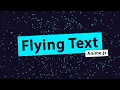 Flying Text Animation Effects using CSS Anime js Website Animations