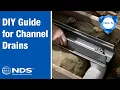 How to Install a Channel Drain NDS Yard Drainage Systems