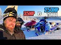 Lagu 250HP TURBO VS 35HP KELKAT TESTISSÄ – ISKIKÖ KUUME?