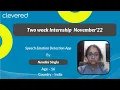 Speech Emotion Detection App Two week internship Clevered