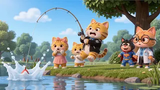 Naughty Cat and Friends Cartoon Animation - A fun day fishing turned into chaos 😂