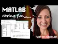 MATLAB String Functions - isstrprop 6 of 9