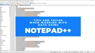 Notepad Tips and Tricks Poor man s t-sql formatter and JSON Viewer