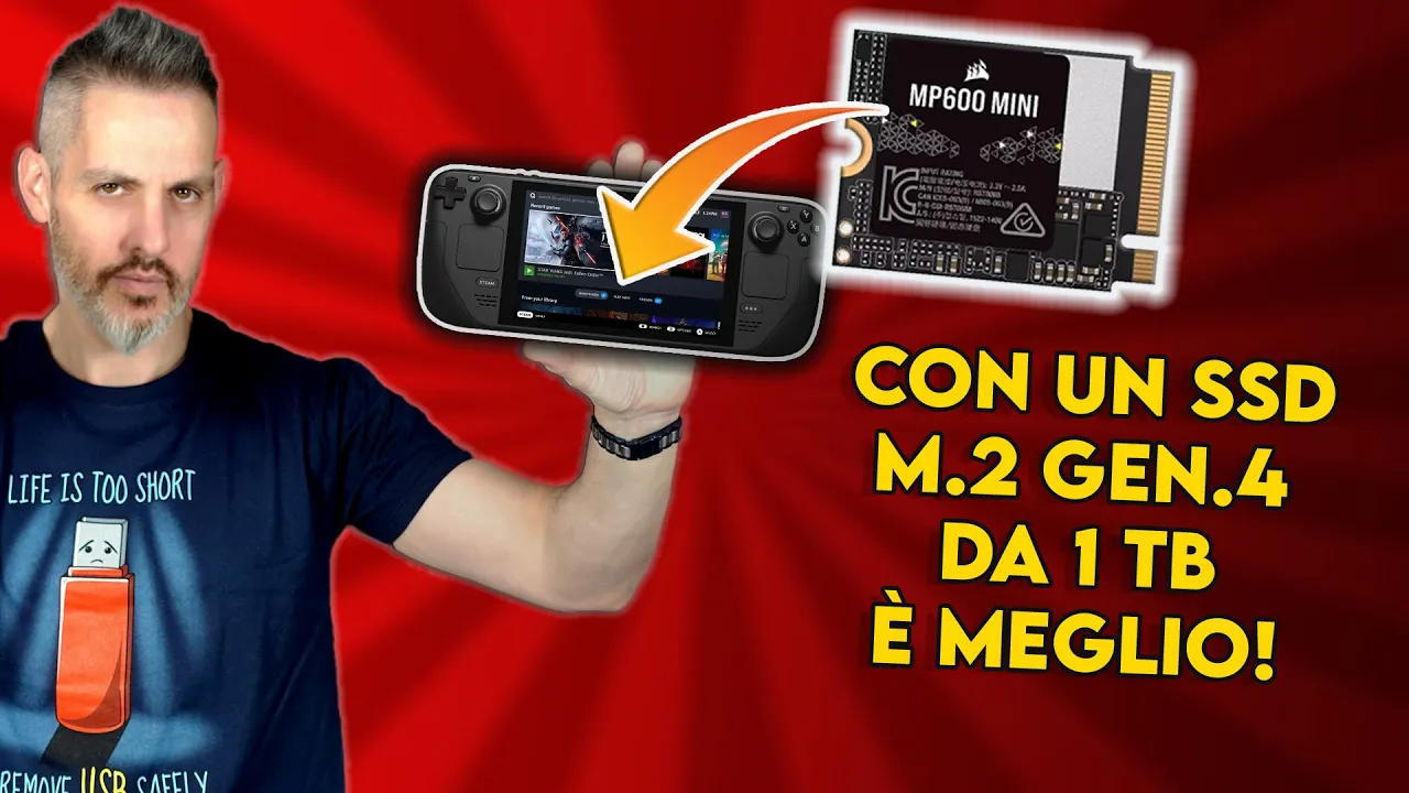 Anteprima di Sostituire l'SSD alla Steam Deck con un M.2 Gen.4, cambiano le prestazioni ?