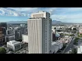 Drone Footage of LDS Church Office Building and Downtown SLC