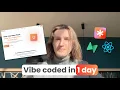 Vibe Coding a Fullstack Application