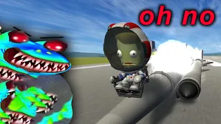 obliterating the land speed record in kerbal space program