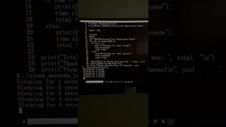 Python Module to sleep using for loop range start stop step