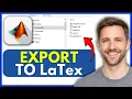 How To SAVE MATLAB Code As LaTeX Format EASY 2026