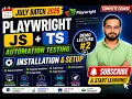 Playwright Installation Setup Install Node js VS Code Playwright JS TS Demo Lecture