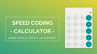 Build A JavaScript Calculator Without Eval Speed Coding