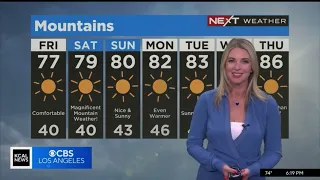 KCAL CBS LOS ANGELES EVELYN TAFT NEXT WEATHER JULY 6