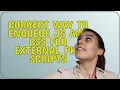 Wordpress Correct way to enqueue js and css for external php scripts