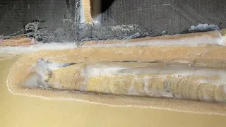 Inside of blister and vedges on outside.