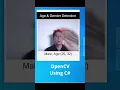 Creating Age and Gender Detection in a WinForms App with C and OpenCvSharp