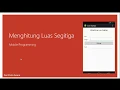 Belajar Membuat Aplikasi Menghitung Luas Segitiga Java Android