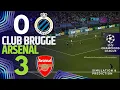 CLUB BRUGGE 0-3 ARSENAL UEFA CHAMPIONS LEAGUE 2025-26 Simulation/Recreation