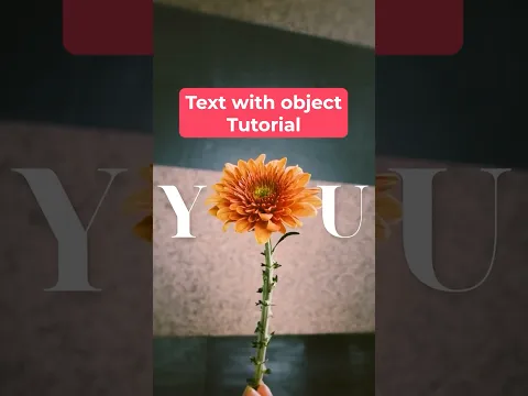 Learn how to turn objects into letters for this fun text effect ✨🔤 #inshot #reels #trend #tutorial