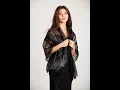 Central Chic Iridescent Black Shawl Wrap Pashmina Scarf For Wedding Guests Parties Bridesmaids