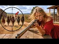 Seven Gunmen Rode to Take the Widow s Ranch Only One Saw the Winchester on the Roof