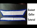 Easiest shirt collar tutorial 2 simple methods
