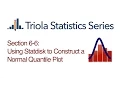 Statdisk Section 6-6 Using Statdisk to Construct a Normal Quantile Plot