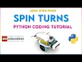 Lego Spike Prime - Spin Turns Using Python Code Tutorial