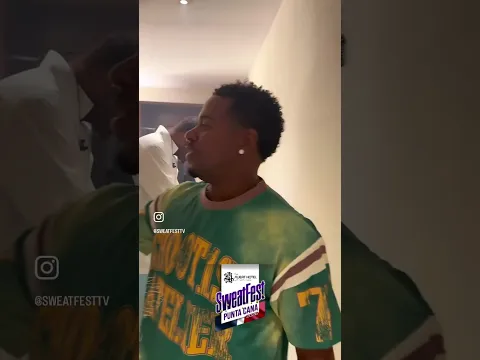 Bobby V Checking In With Keith Sweat Right Before Showtime At SweatFest IN Cancun Mexico