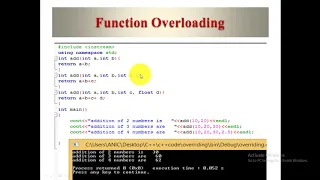 polymorphism Types of polymorhism in c function overloading vs function overriding with examples