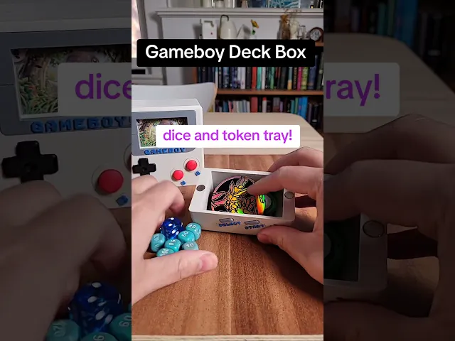 Gameboy Deck & Dice Box for Pokemon TCG.3mf video thumbnail