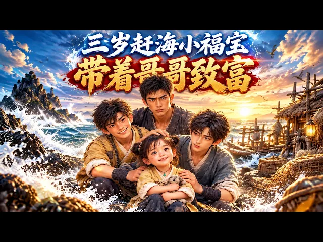 三岁赶海小福宝,带着哥哥致富