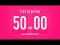 50 Minute Countdown Timer Flip Clock with Vibration Beeps