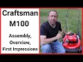 Craftsman M100 Lawn Mower Assembly Overview and First Impressions