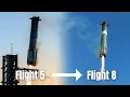 Every Starship Booster Catch so far Flight 5-8