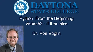 Python From The Beginning 02 - Conditional Statements
