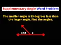 Supplementary Angle Word Problem Geometry Eat Pi