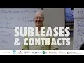 Subleases and Contracts