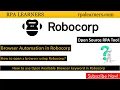 How to open a browser using Robocorp How to use Open Available Browser keyword in Robocorp