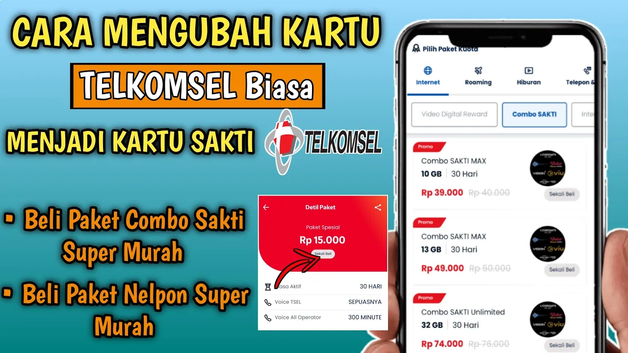 cara mengubah kartu biasa menjadi kartu sakti Telkomsel 2022