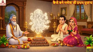 कैसे बने गणेश जी प्रथम पूजन्य | Kaise Bane Ganesh Ji Pratham Pujnyai | Hindi Kahani | Bhakti Kahani