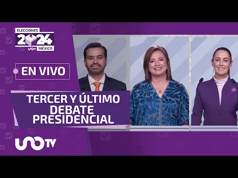 Download MP3 Tercer y último Debate Presidencial 2024 México; Claudia Sheinbaum, Xóchitl Gálvez y Álvarez Máynez